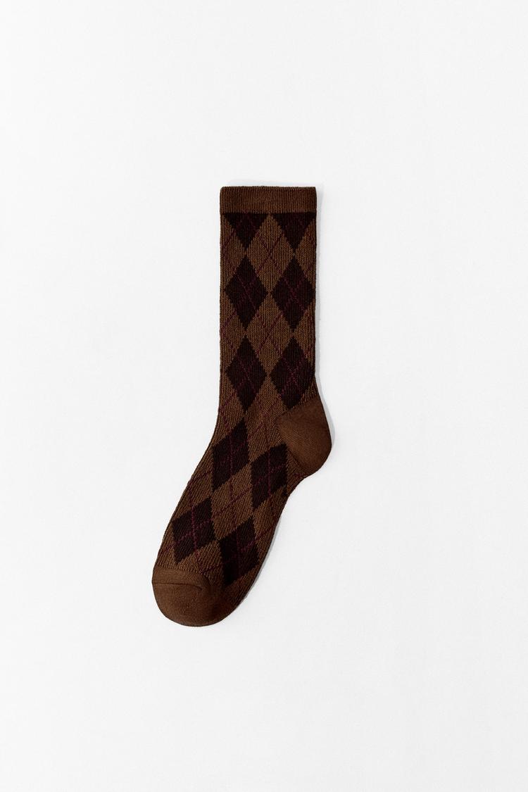 CALCETINES ALGODÓN ROMBOS