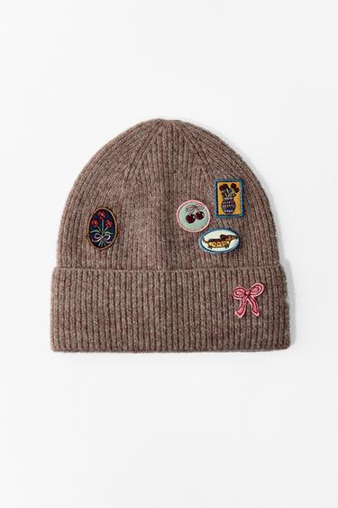 GORRO BEANIE PUNTO PARCHES
