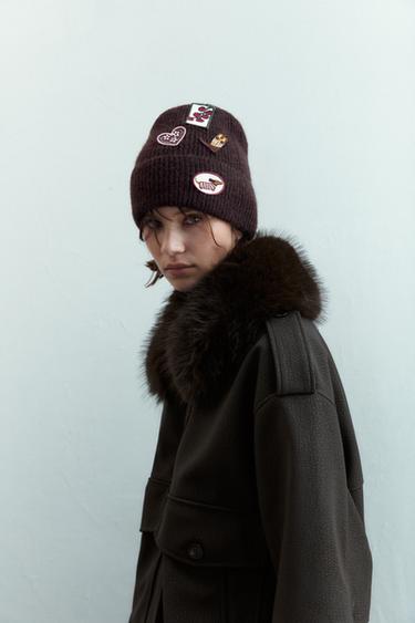 GORRO BEANIE PUNTO PARCHES