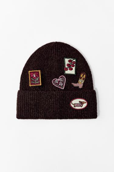 GORRO BEANIE PUNTO PARCHES