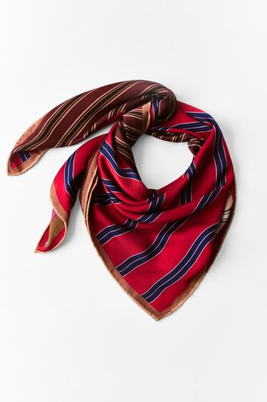 PAÑUELO REVERSIBLE VISCOSA 100% ESTAMPADO RAYAS
