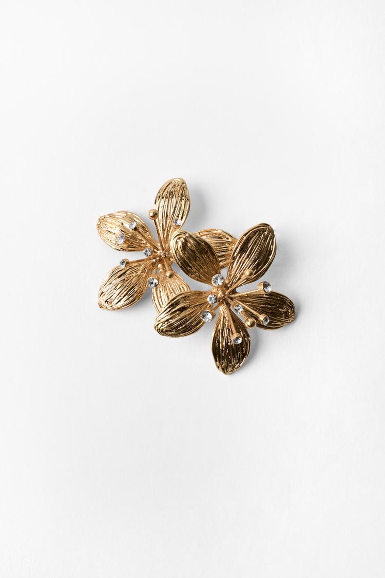PENDIENTES FLOR RELIEVE JOYAS