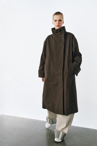 TRENCH OVERSIZE CUADROS ZW COLLECTION