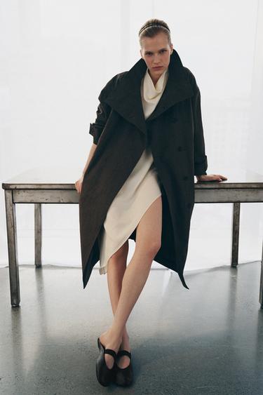TRENCH OVERSIZE CUADROS ZW COLLECTION