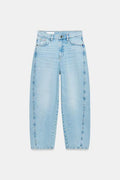 JEANS TRF CROPPED TIRO MEDIO