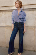 JEANS Z1975 BOOTCUT FIT TIRO ALTO NERVIO