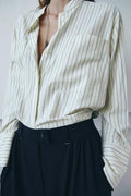 CAMISA RAYAS CUELLO MAO ZW COLLECTION
