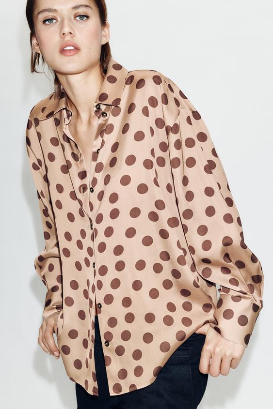 CAMISA SATINADA LUNARES