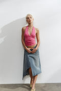FALDA DENIM TRF ASIMÉTRICA