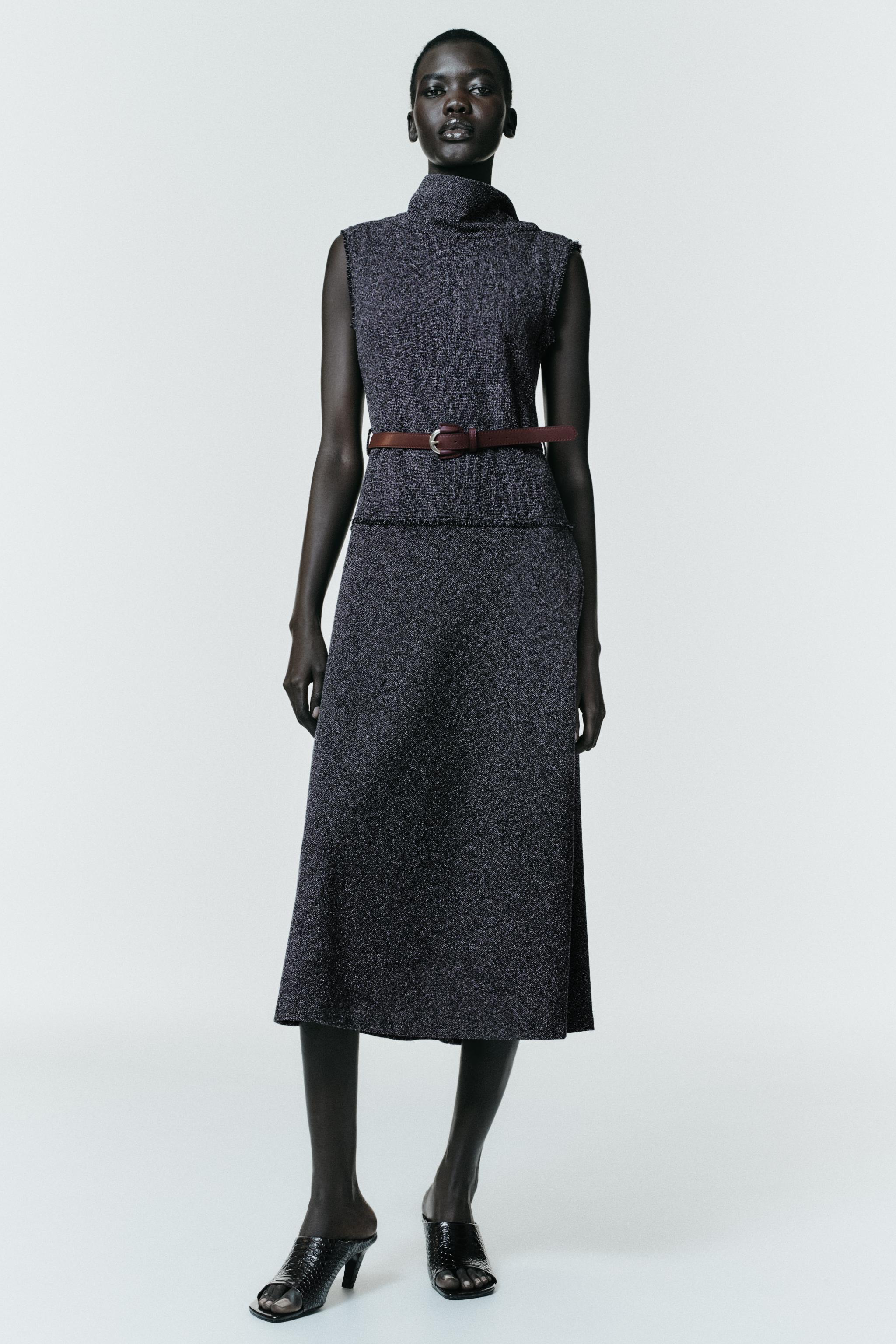 VESTIDO MIDI CINTURÓN