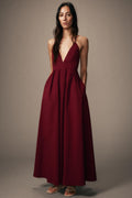VESTIDO LARGO ESPALDA DESCUBIERTA ZW COLLECTION