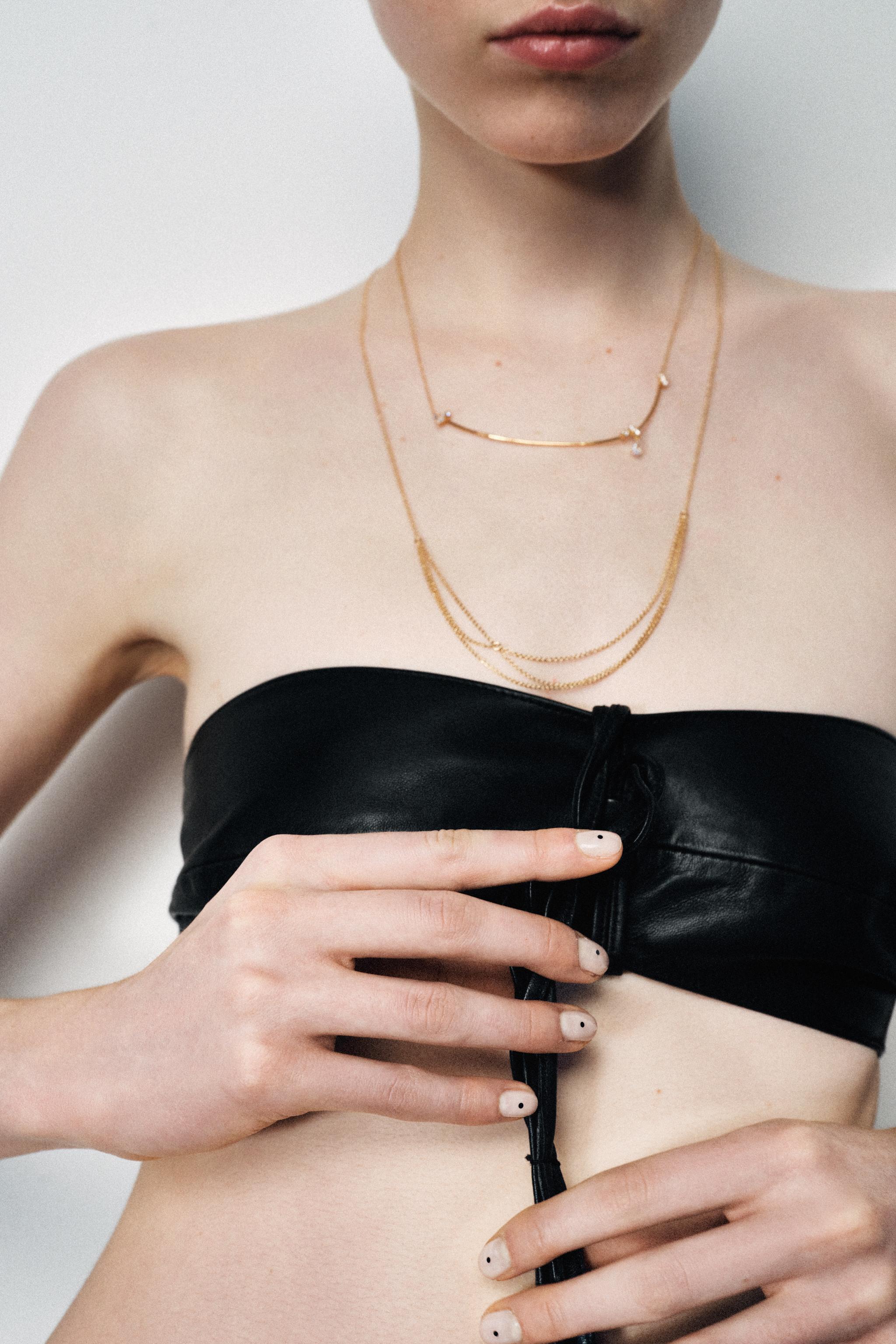 PACK 2 COLLARES MINIMAL BRILLOS