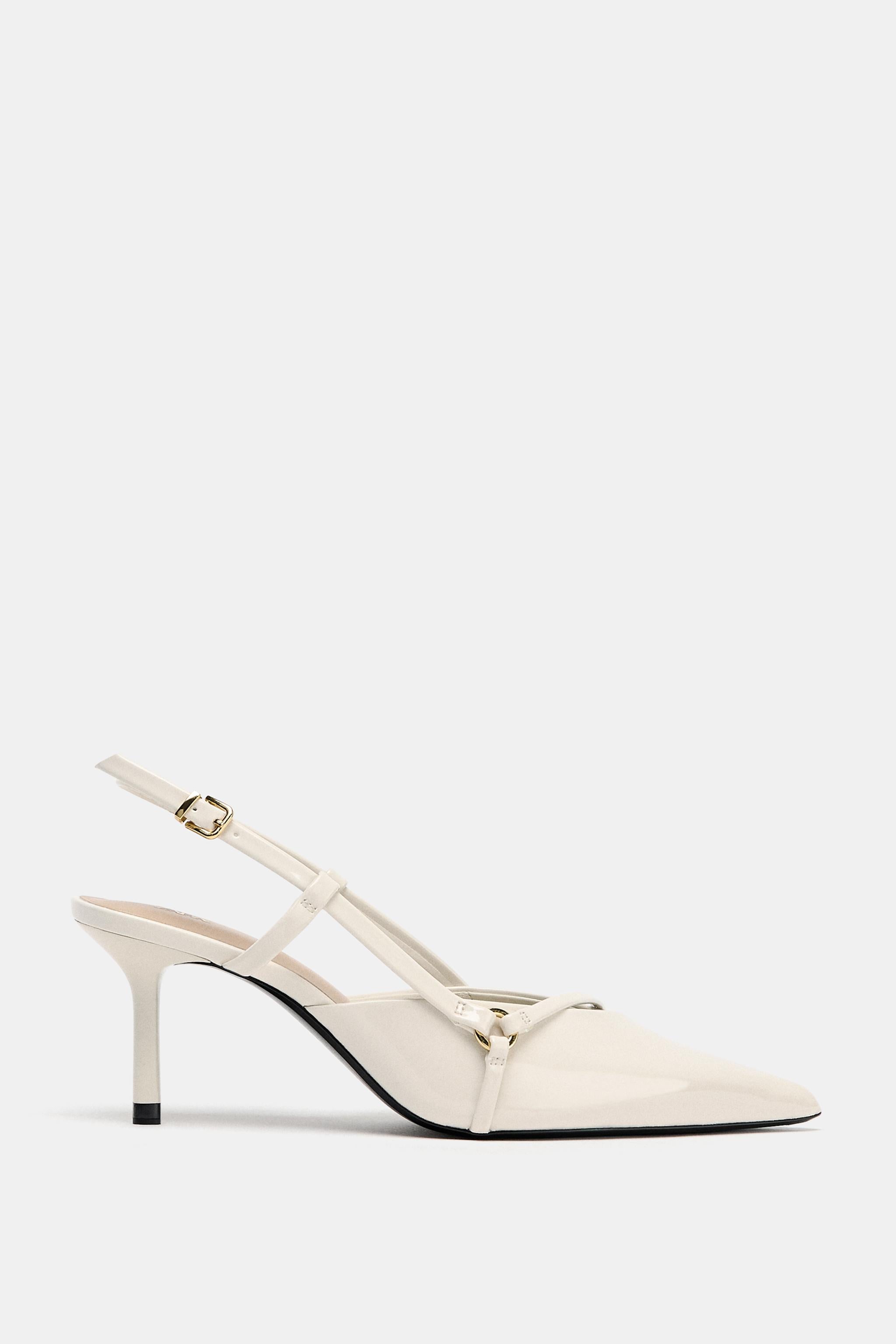 ZAPATO TACÓN TIRAS HEBILLA